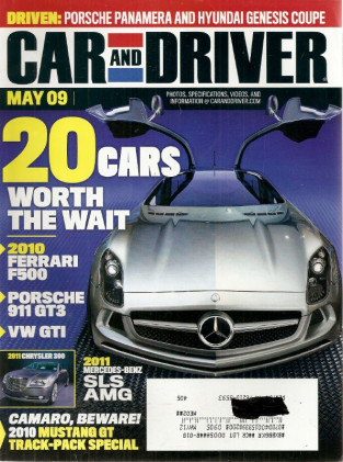 CAR & DRIVER 2009 MAY - GENESIS, TESLA, M-B S550 vs BMW 750Li, COBRA JET